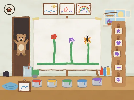 The studio, a screenshot from Tiny Atlas on iPad