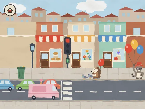 The street, a screenshot from Tiny Atlas on iPad